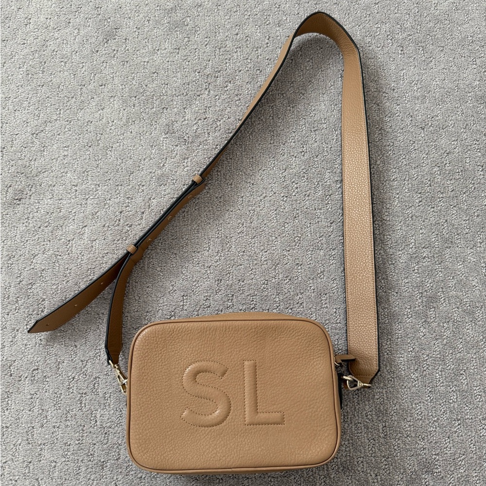 Leatherology Meadow Double Zip Camera Bag with Trapunto SL Medium Text